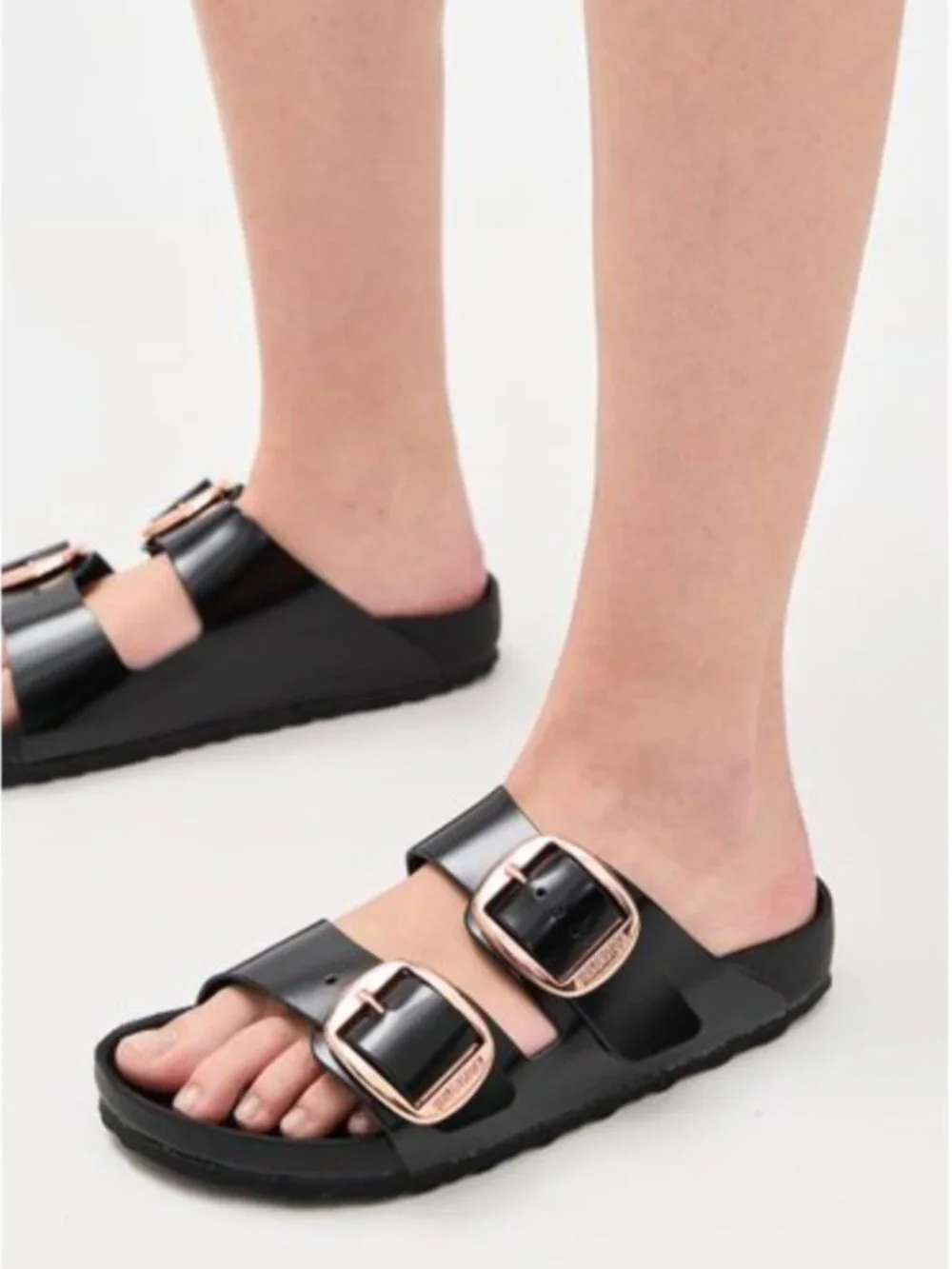 Birkenstock Arizona Big Buckle High Shine Exquisite – Black Size 38 / US 7–7.5